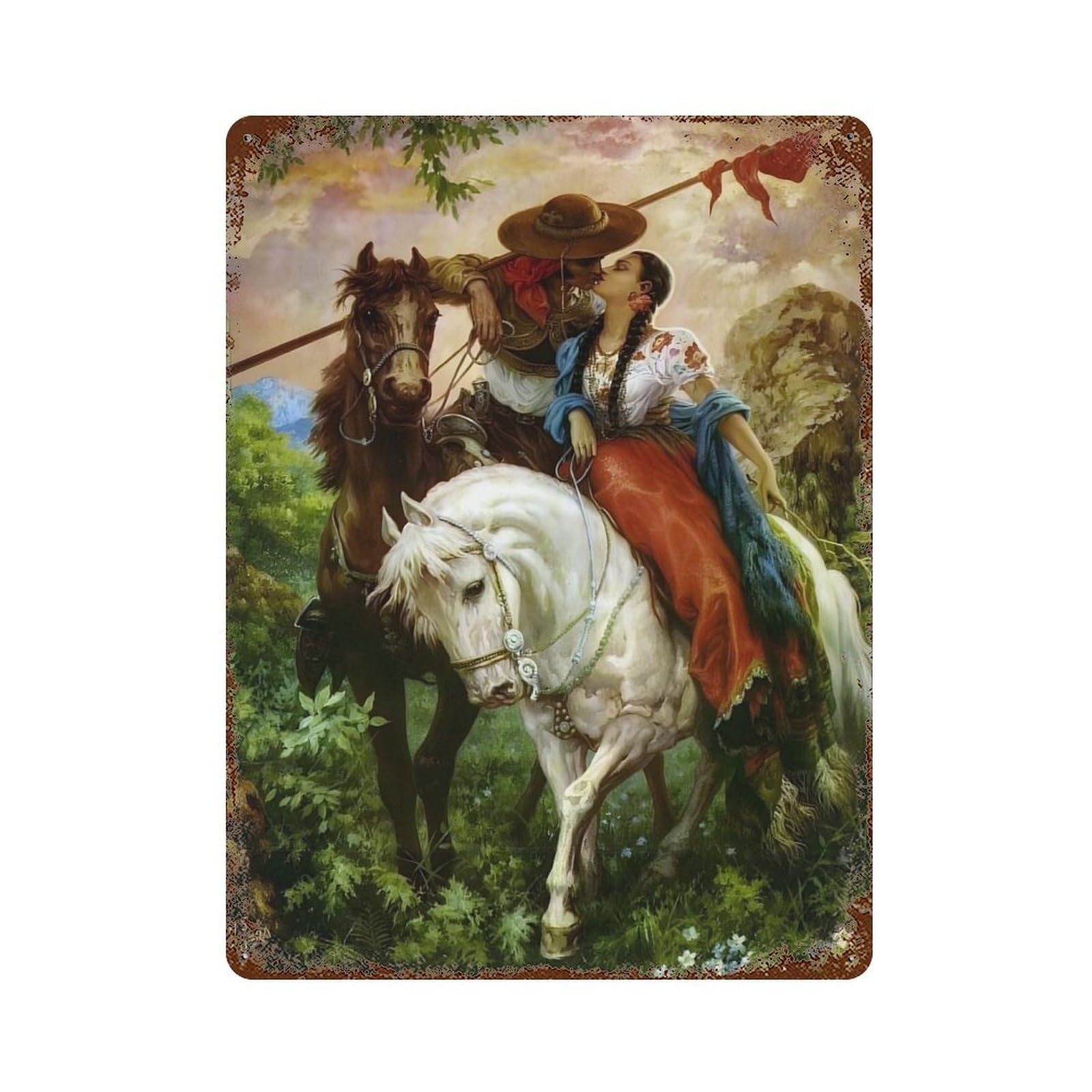 xiaoxiaoshen Jesus Helguera Mexican Painter (6) Wall Decor Art Metal Tin Poster Modern Home Decor Art Home Bar Shop Decorations Vintage Sign 40x30cm