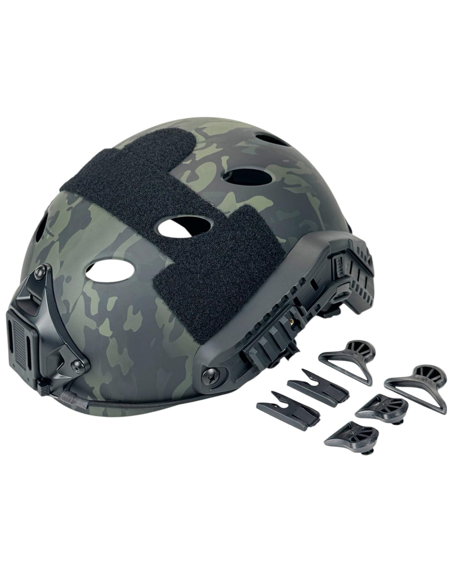 Taktischer Airsoft-Schutzhelm, verstellbar, schnell einsetzbar, PJ NVG Halterung für Taktische Airsoft, Paintball