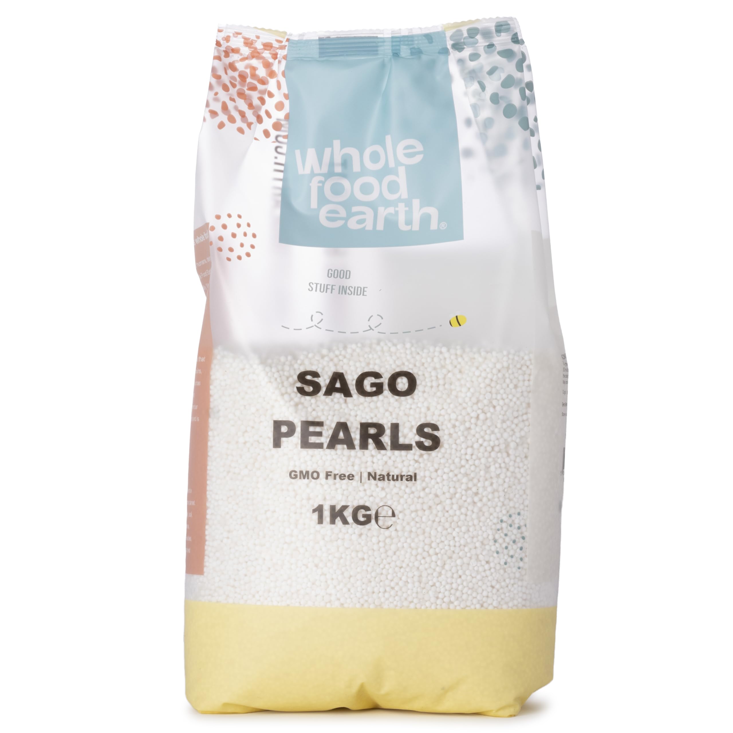 Wholefood Earth Sago Pearls 1 kg | GMO Free | Natural