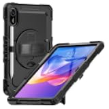 Gylint Case for Xiaomi Redmi Pad 2 11 Inch 2025, with Screen Protector, Hand Strap, Shoulder Strap, 360° Rotating Stand for Xiaomi Redmi Pad 2 11'' Black