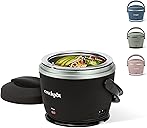 Crock-Pot Electric Lunch Box 20-Ounce Portable Food Warmer Black Licorice Perfect for Travel On-the-Go & Office Use | Stylish Spill-Free & Dishwasher-Safe | Ideal Men & Women's Gifts