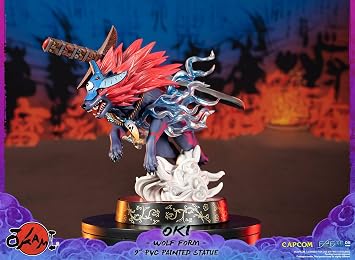 First4Figures Okami Figurine Oki Wolf Shape 22 cm Black