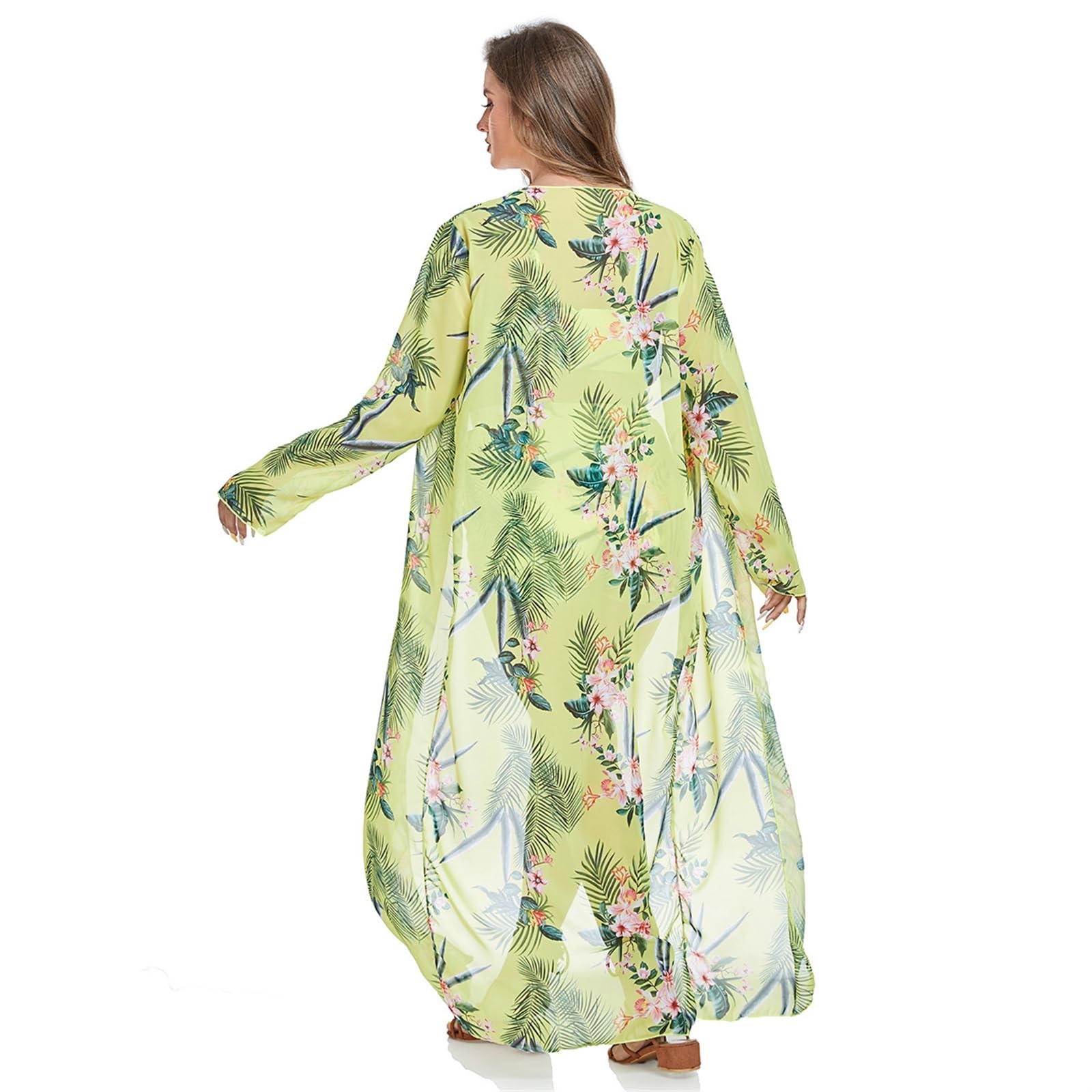 Traje de baño para Mujer, Traje de baño de 3 Piezas, Conjunto de Bikini con cordón, Funda de Playa de Manga Larga