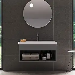 Gabinete com Cuba para Banheiro 100% MDF Gianduia Zoff