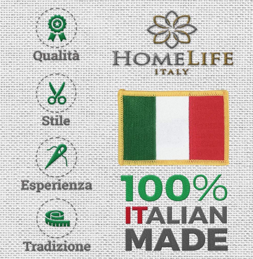HomeLife - Telo Copridivano Copritutto Copriletto Singolo in Cotone Panama | Made in Italy | Telo Arredo Granfoulard Gran Foulard Traspirante Primavera Estate 160x280 cm | Giulia - Grigio