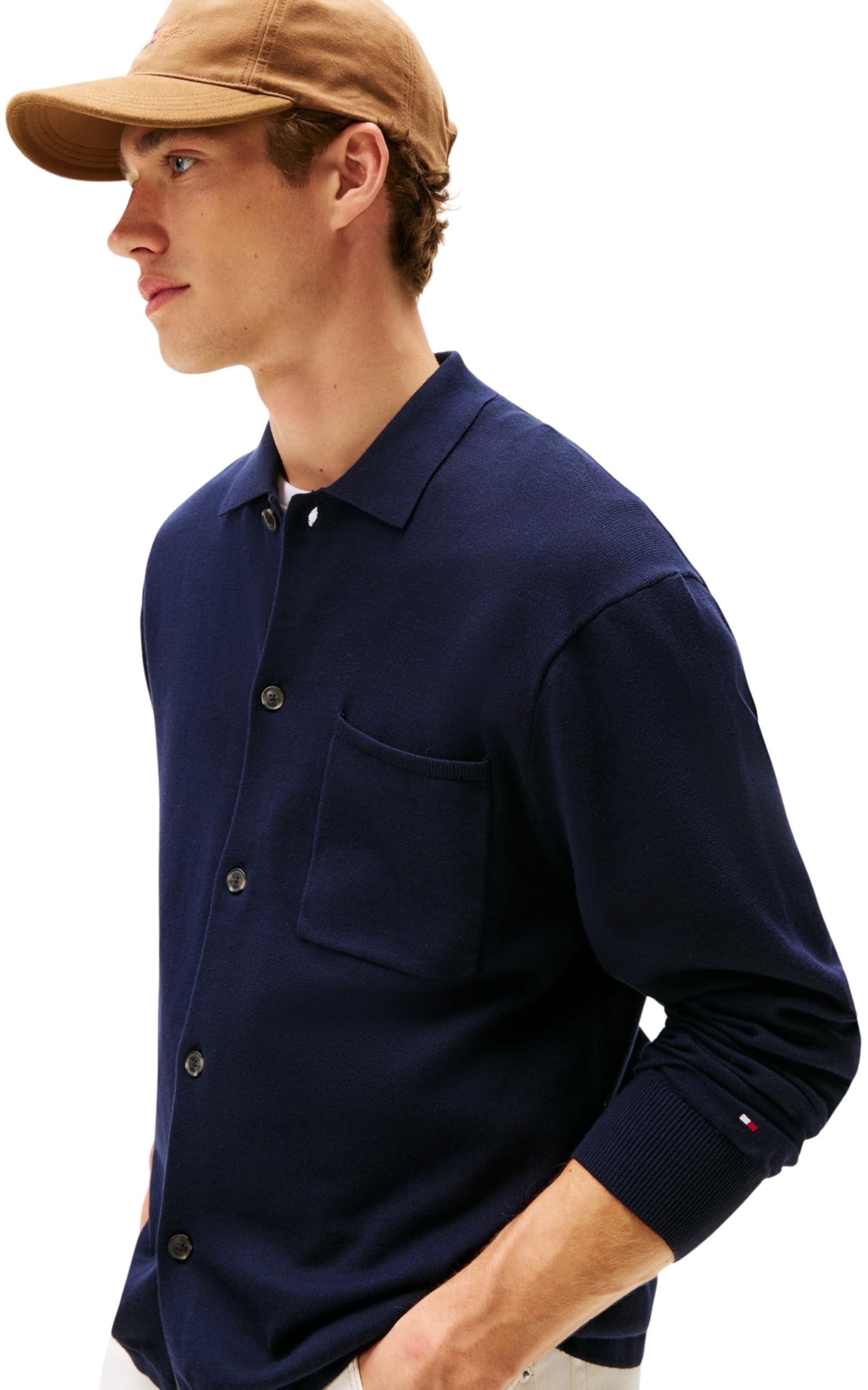 Tommy Hilfiger Essential Cotton LS Over Shirt Mw0mw40432 Otros suéteres Hombre (Pack de 1)