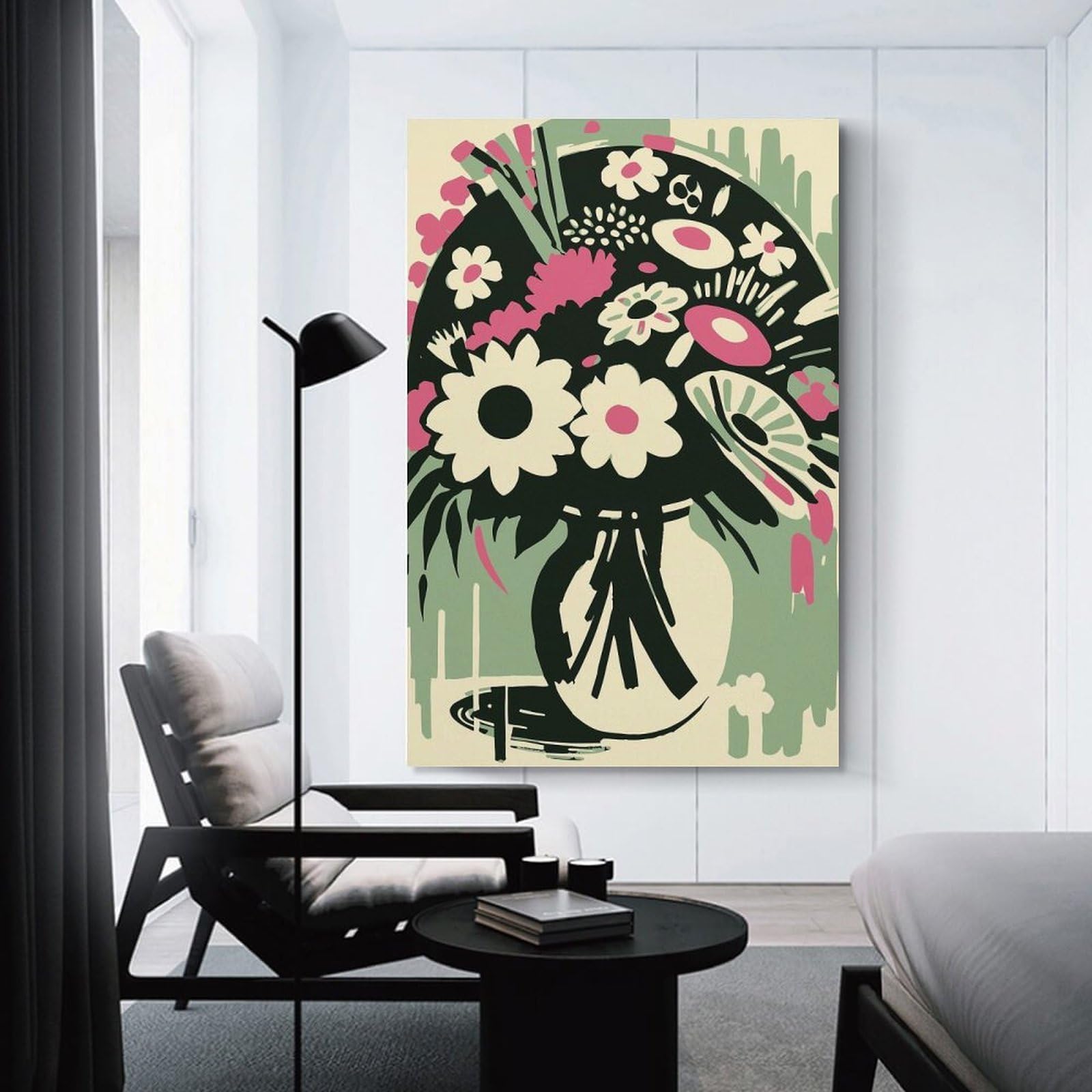 Junmoney Unframe-Style-24 Sophia Bouquet Of Flowers Home Decor Wall Art, 24X36inch(60X90cm), For Wall Displays, Bedrooms Or Room Updates, Ideal For Building A Coordinated Art Wall