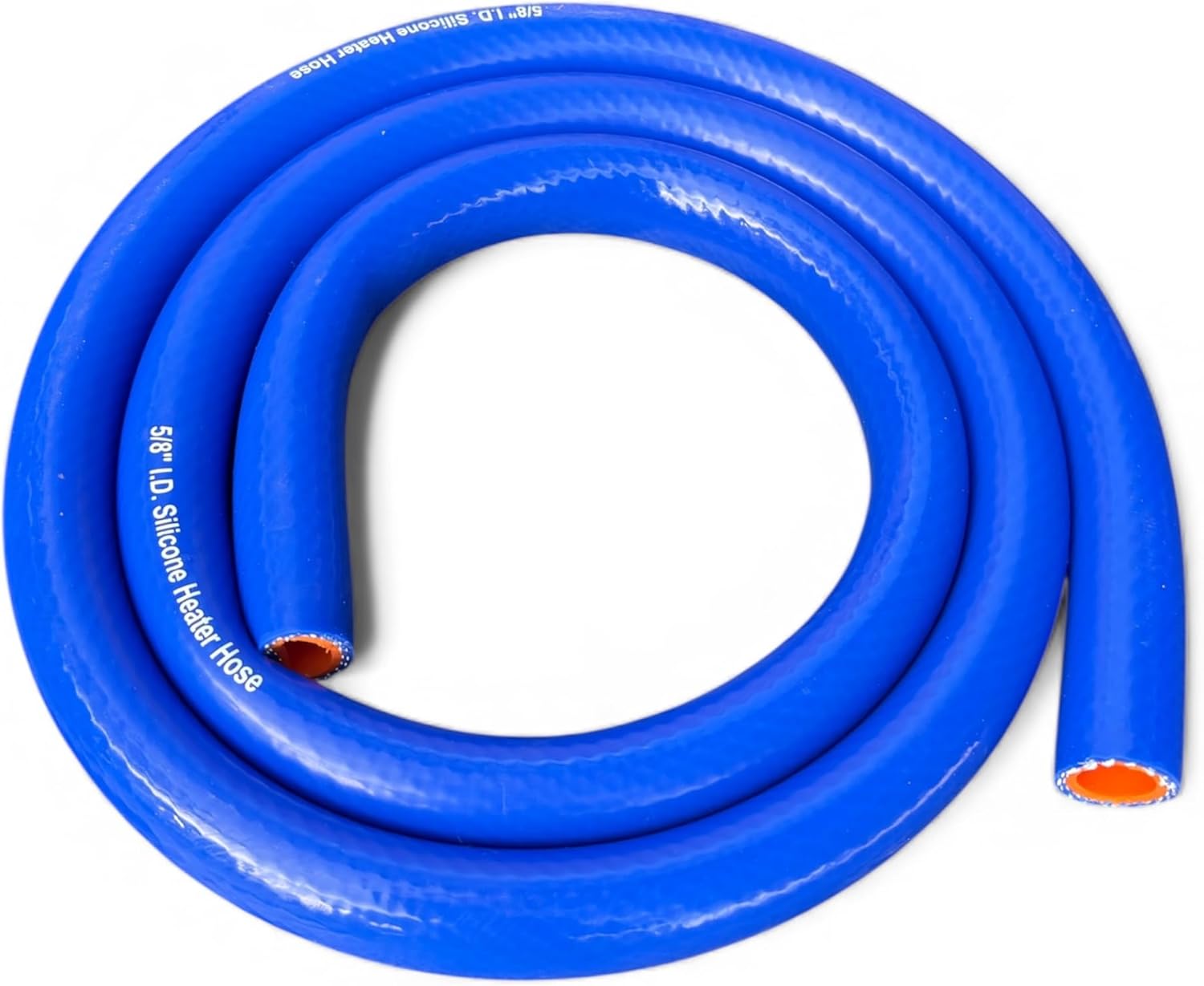 5/8" Silicone Heater Hose 5ft Roll – High-Temperature, Flexible, Durable, Multi-Purpose Automotive & Industrial Hose – Blue/Orange