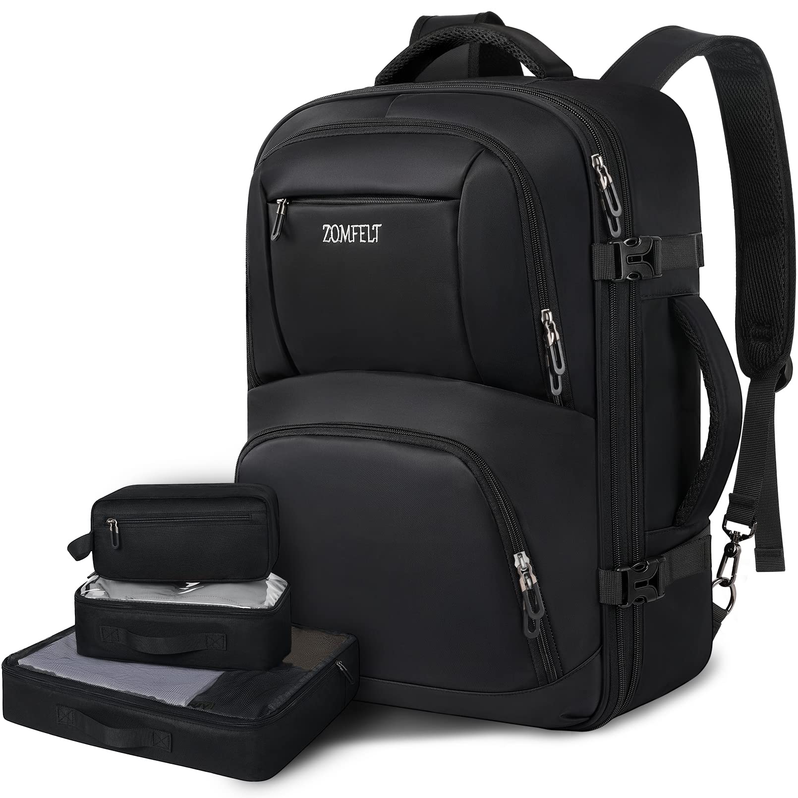 Buy ZOMFELT Carry On Backpack, 45L Travel Backpacks for Men with 3