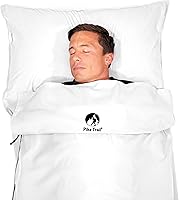 Vista 6 de Pike Trail Forro para saco de dormir: sábana de viaje y campamento, inserto ligero y compacto con cremallera de longitud completa