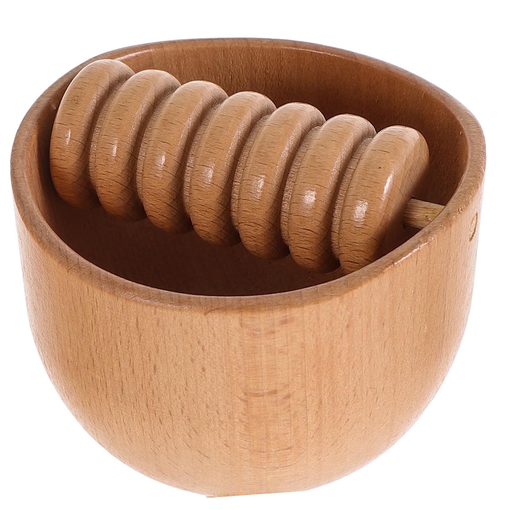 Masajeador de Espalda Manual de Madera, 2 Piezas, Diseño de Copa | Herramienta de Masaje Corporal, Rodillo Manual, para Ejercicio y Fisioterapia, Ayuda a Aflojar la Tensión