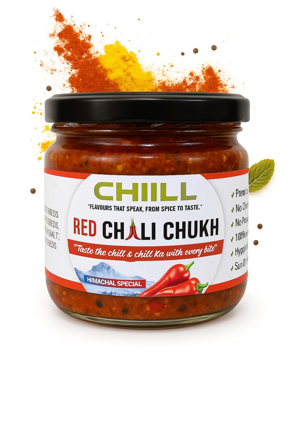 CHIILL Red Chilli Pickle | No Artifical Preservatives | Chamba Chukh | Traditional Himachali Recipe Red Chilli achar | Lal Mirch Achar | No artifical preservatives | Red Mirchi Pickles | 300 gm