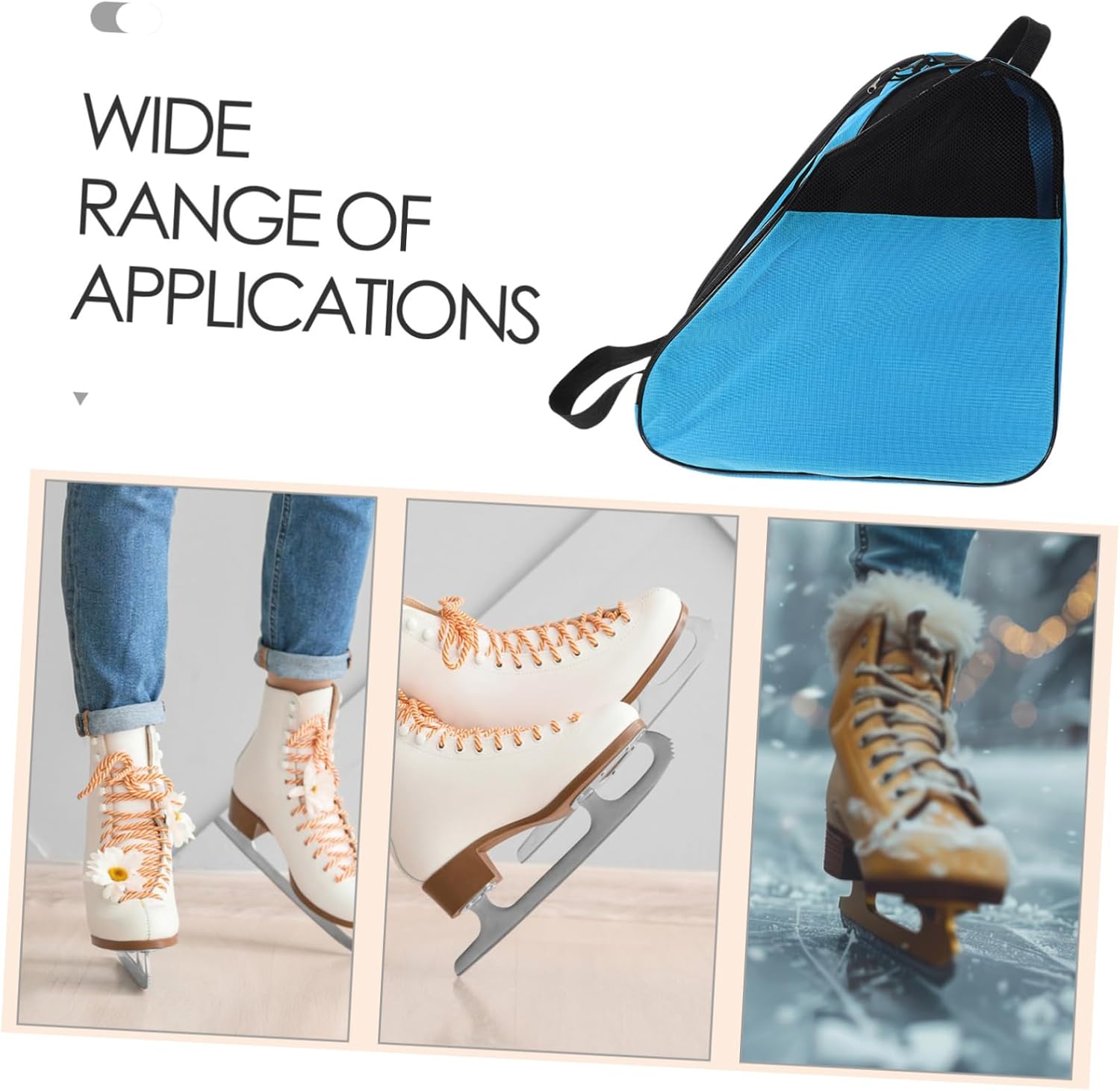 KICHOUSE Ice Skate Bags Roller Skates Storage Bag Roller Backpack Stylish Versatile Design