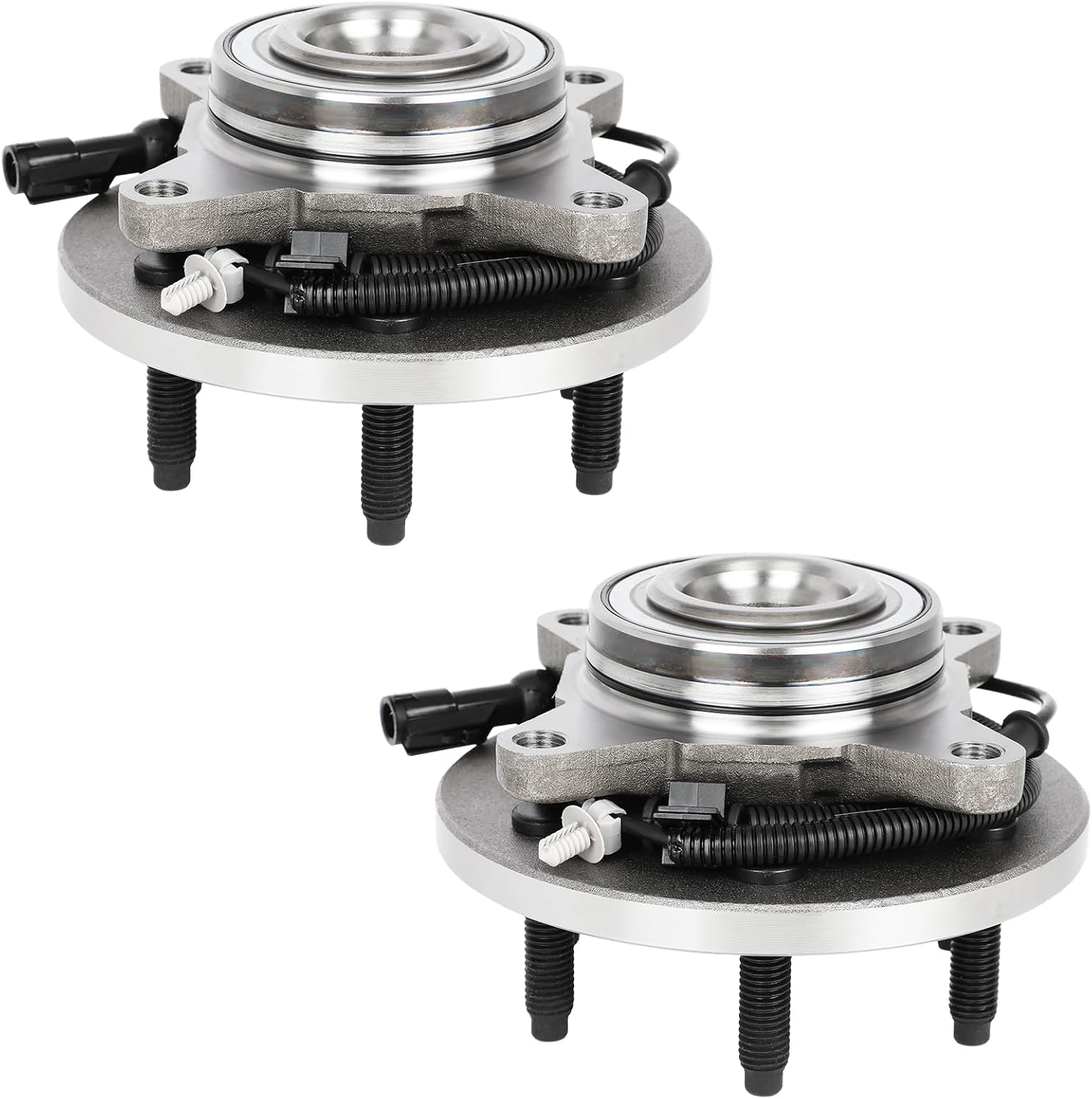 SCITOO Wheel Hub Wheel Bearing Assembly Front 515117 fit for Ford EXPEDITION 2007-2010 for Ford for F-150 2009-2010 for Lincoln NAVIGATOR 2007-2010 6 Lugs Wheel Hub Bearing Assemblies W/ABS 2pcs