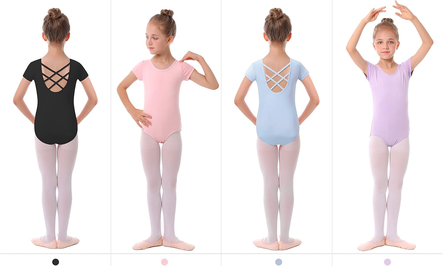 MdnMd Girls Toddler Leotards for Dance Ballet Gymnastic Outfits Classic Basic Leotard - Image 7