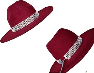 Women Cowboy Hat Band, Rhinestone Silver Hat Belt, Bling Hat Accessories, Fedora Hat Jewelry, Adjustable Hat Belt, Western Style Hatband (Silver)