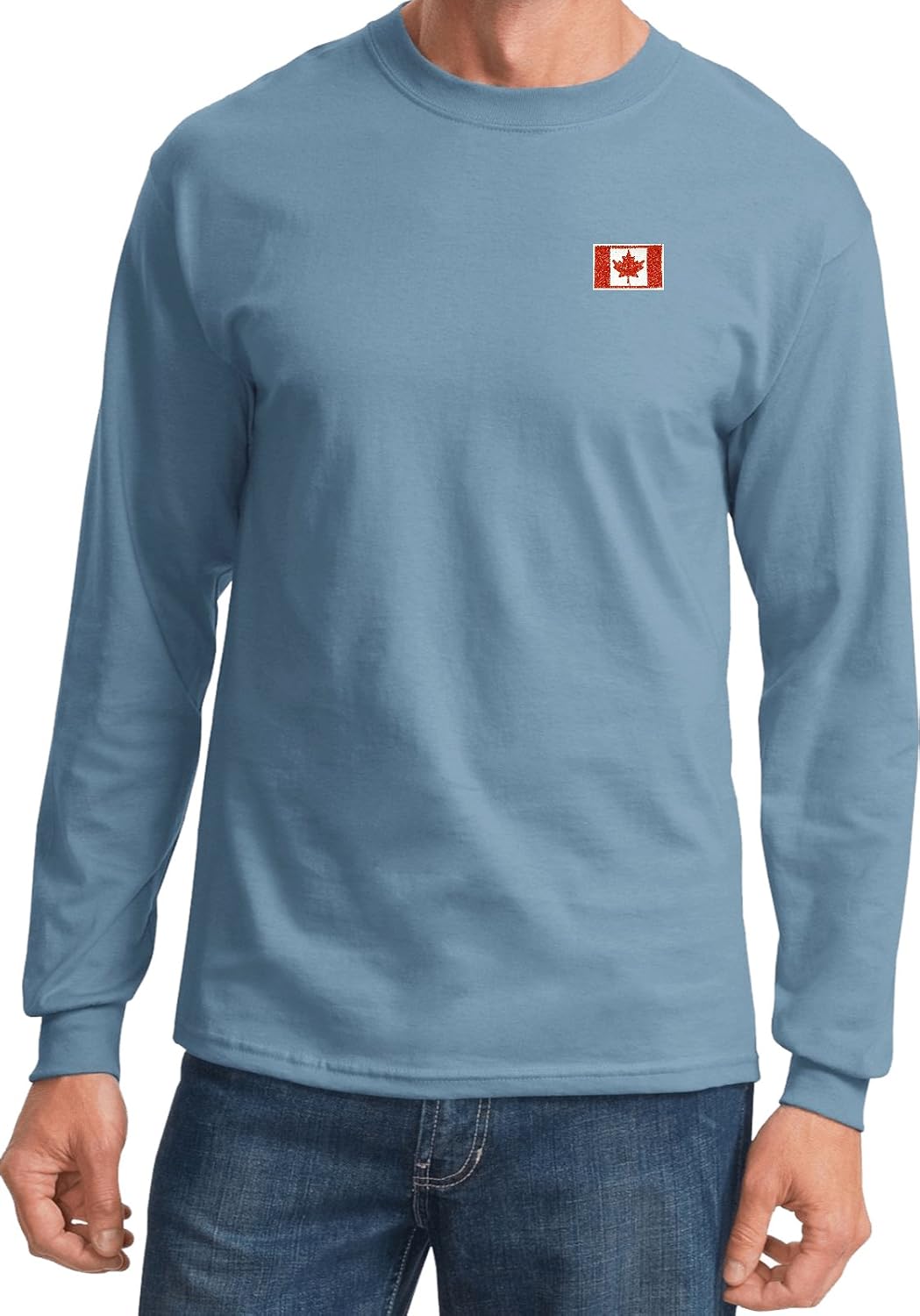Buy Cool Shirts Canada Flag Patch Pocket Print Long Sleeve
