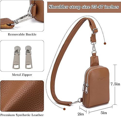 Miniatura 3 de Haytijoe Bolso bandolera pequeño para mujer, monederos de viaje antirrobo, bolsa cruzada para mujer, riñoneras
