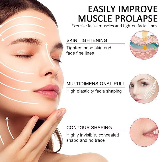 Face Lift Patches, Invisible Face Tape, Cinta De Estiramiento Facial Invisible, Necklift Tape for Face Invisible, Face Lift Tape Invisible Under Makeup, For Women (1 Box (60pcs))
