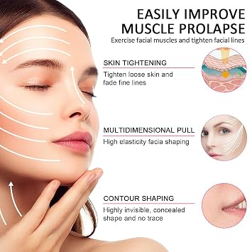 Face Lift Patches, Invisible Face Tape, Cinta De Estiramiento Facial Invisible, Necklift Tape for Face Invisible, Face Lift Tape Invisible Under Makeup, For Women (1 Box (60pcs))