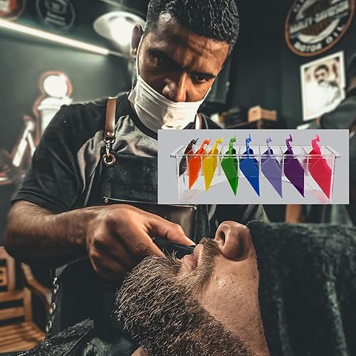 Miniatura 4 de AUEAR, Caja de almacenamiento rectangular de plástico para herramientas para el cabello, organizador de herramientas para el cabello, peines límite