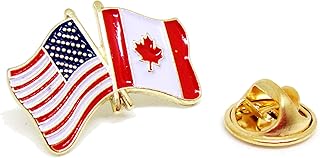 US Canada Flag USA American Lapel Pin