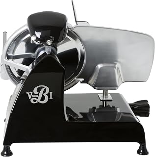 Red Line 250 Electric Food Slicer | 10" Blade | Perfect Cuts & Reduced Waste | Built-In Sharpener | Premium Kitchen Appliance | Italian Heritage Since 1898 (Black)