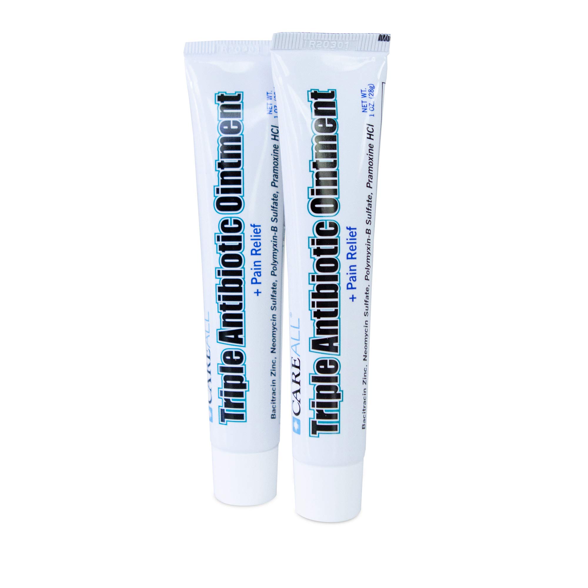 (2 Pack) CareALL 1oz Triple Antibiotic Ointment + Pain Relief, Dual