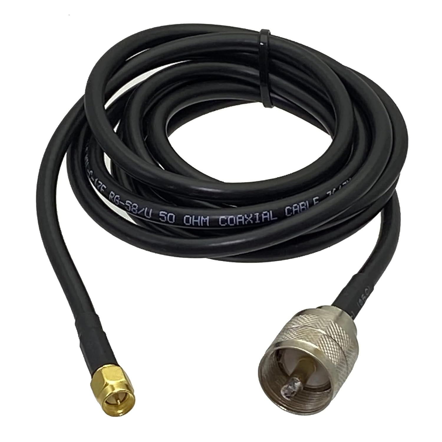 RG58 Cable UHF PL259 Male to SMA Male Connector coaxial Pigtail Jumper Adapter Straight 6 inches ~ 20 Meters