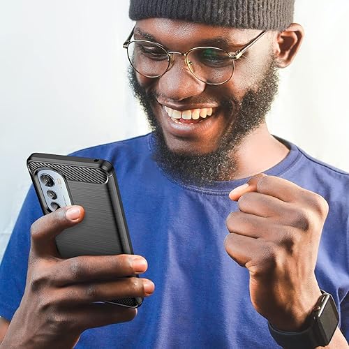 Miniatura 12 de Osophter Funda para Motorola Edge 2022 con 2 protectores de pantalla para Moto Edge 2022 (azul marino)