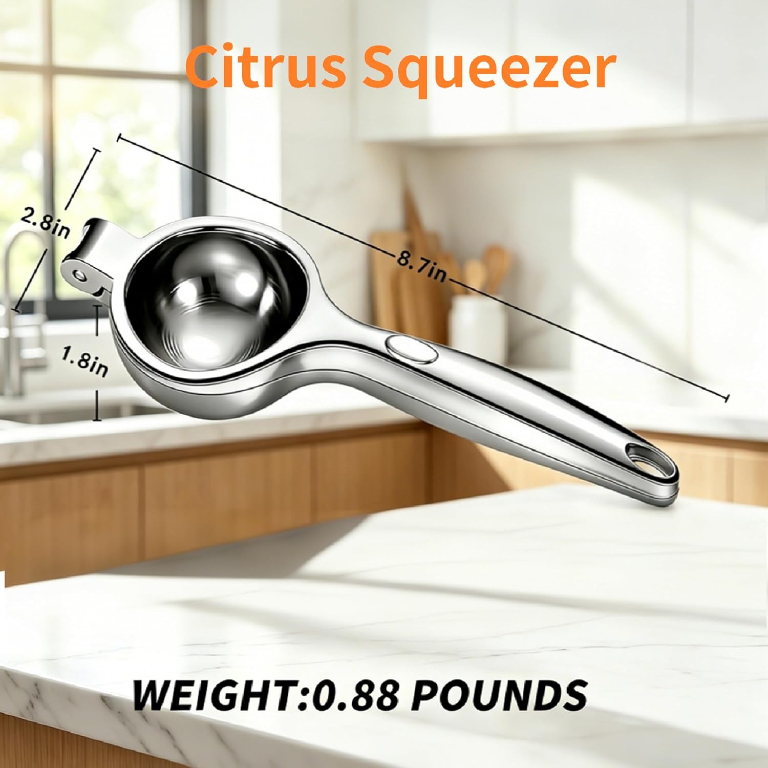 Lemon Squeezer,Hand Press Citrus Juicer,Metal Lime Squeezer for Kitchen Bar