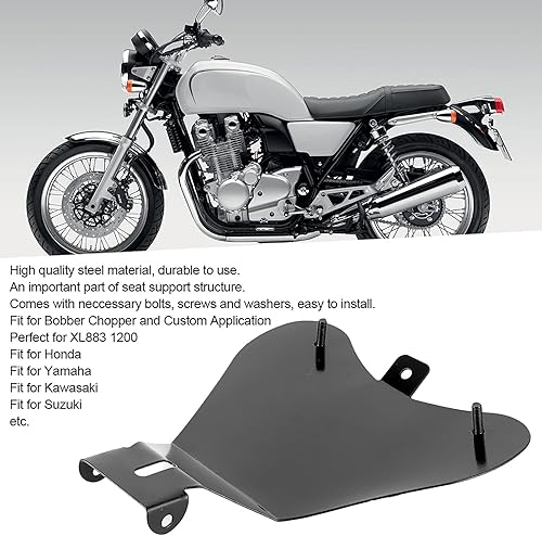 Miniatura 4 de Soporte de resorte de asiento de motocicleta de acero para asiento de motocicleta, soporte de placa base de montaje para Bobber Chopper, Popular