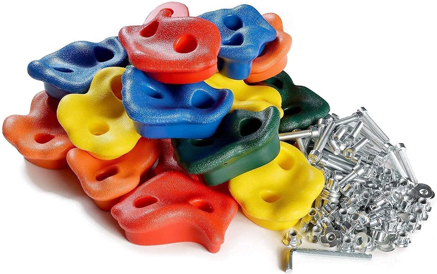 WADEO 20 PCS Rock Climbing Holds for Kids and Adults, Large Rock Wall Grips for Indoor and Outdoor Play Set - Build Rock Climbing Wall : Toys & Games