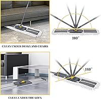 Vista 6 de 36" Commercial Dust Mops for Floor Cleaning, Masthome Professional Industrial Mop with 3 Pads, Heavy Duty Commercial Mop with 62'' Long Handle,Large