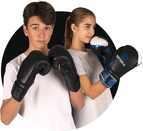 Miniatura 9 de Sanabul Essential Gel Boxing Gloves for Men & Women, Kickboxing MMA, Muay Thai Gloves and Heavy Bag Training Punching & Sparring Negro (Allblack)