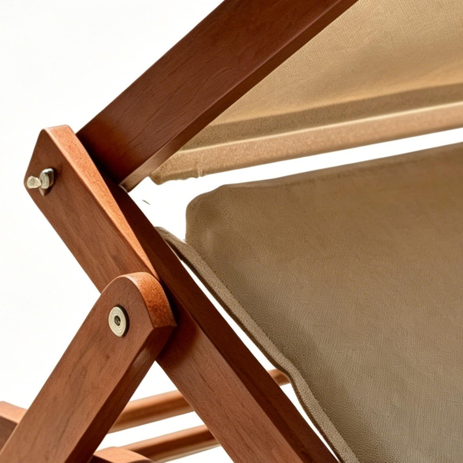 Rifugio per il sole sulla spiaggia per la testa, sedia pieghevole con struttura in legno, con cuscino elastico, ombrellone per la testa da spiaggia, per abbronzatura corporea, piscina all'aperto