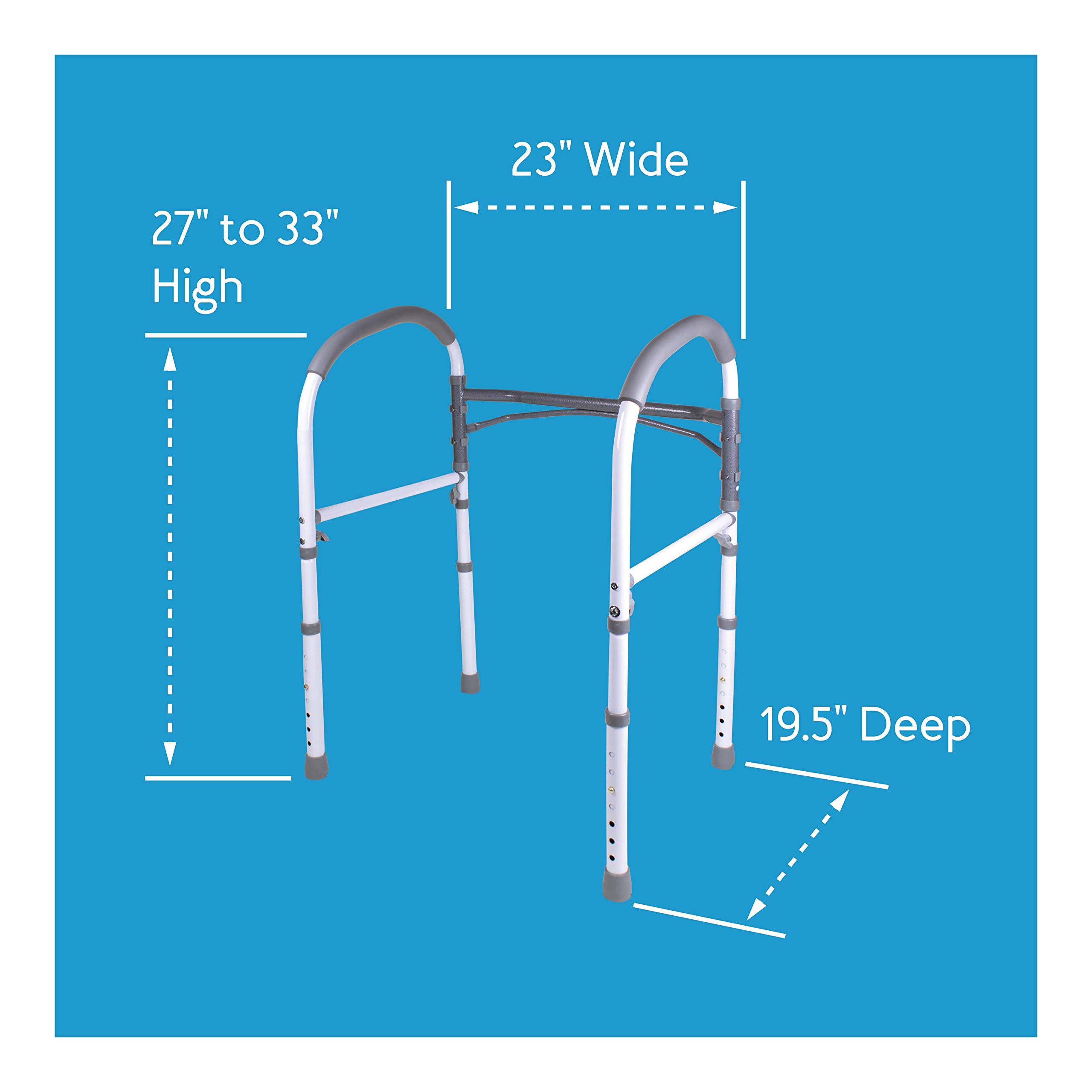 Buy Carex Toilet Safety Rails Toilet Handles for Elderly and Handicap