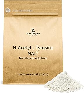 PURE ORIGINAL INGREDIENTS N-Acetyl L-Tyrosine Powder (4 oz) NALT, Always Pure, No Fillers Or Additives