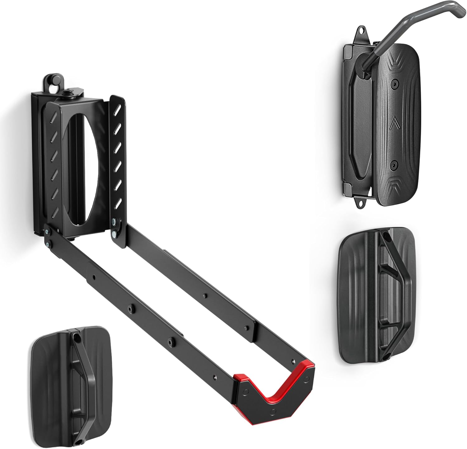 monTEK Swivel Bike Wall Mount - No Heavy Lifting Required, Space-Saving Bike Rack for Garage, Holds Up to 77 lbs