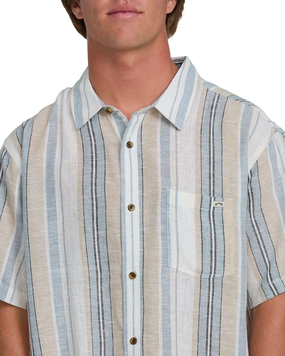 Billabong Men's All Day Stripe Short Sleeve