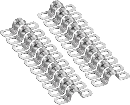 Miniatura 8 de HARFINGTON 5 abrazaderas de conducto de 4 1/4 pulgadas y 4.252 in, abrazadera de tubo M108 U, correa de tubo rígida de acero inoxidable, soporte