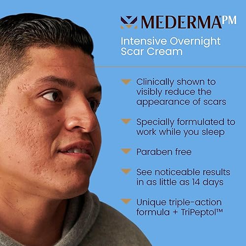 Miniatura 7 de Mederma - Crema nocturna e intensiva para cicatrices tratamiento avanzado para cicatrices que funciona durante la actividad regenerativa nocturna de