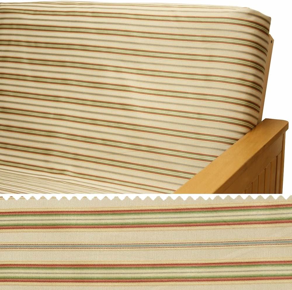 SlipcoverShop Regata Stripe Futon Cover 378 Full