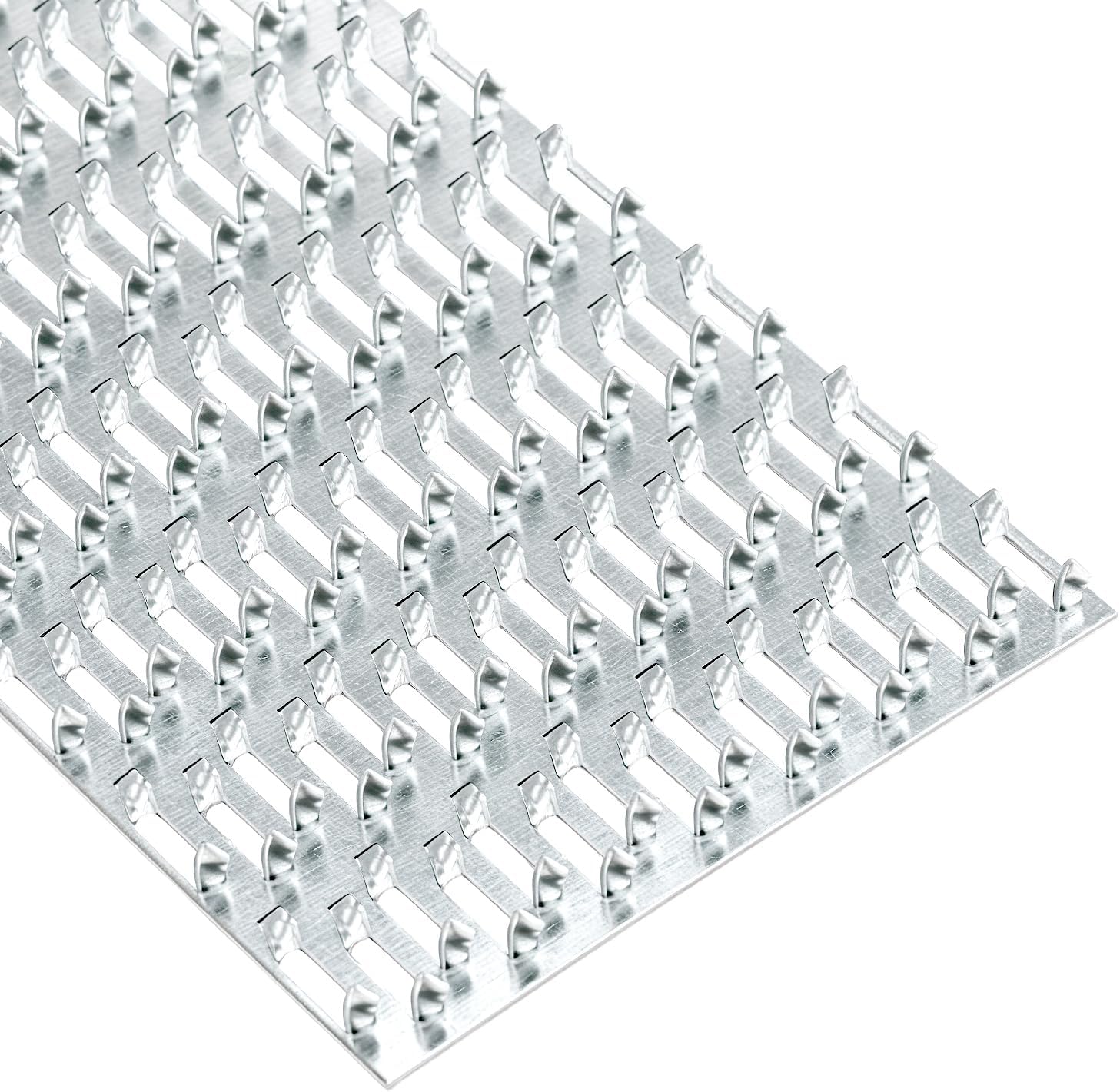 QWORK Pronged Truss Mending Plates 10 Pack, 4x8 in Galvanized Carbon Steel Repair Tie Plates, 1mm Thick 8mm Teeth Metal Connector Plates for Roof Truss, Timber & Wood-to-Wood Splice