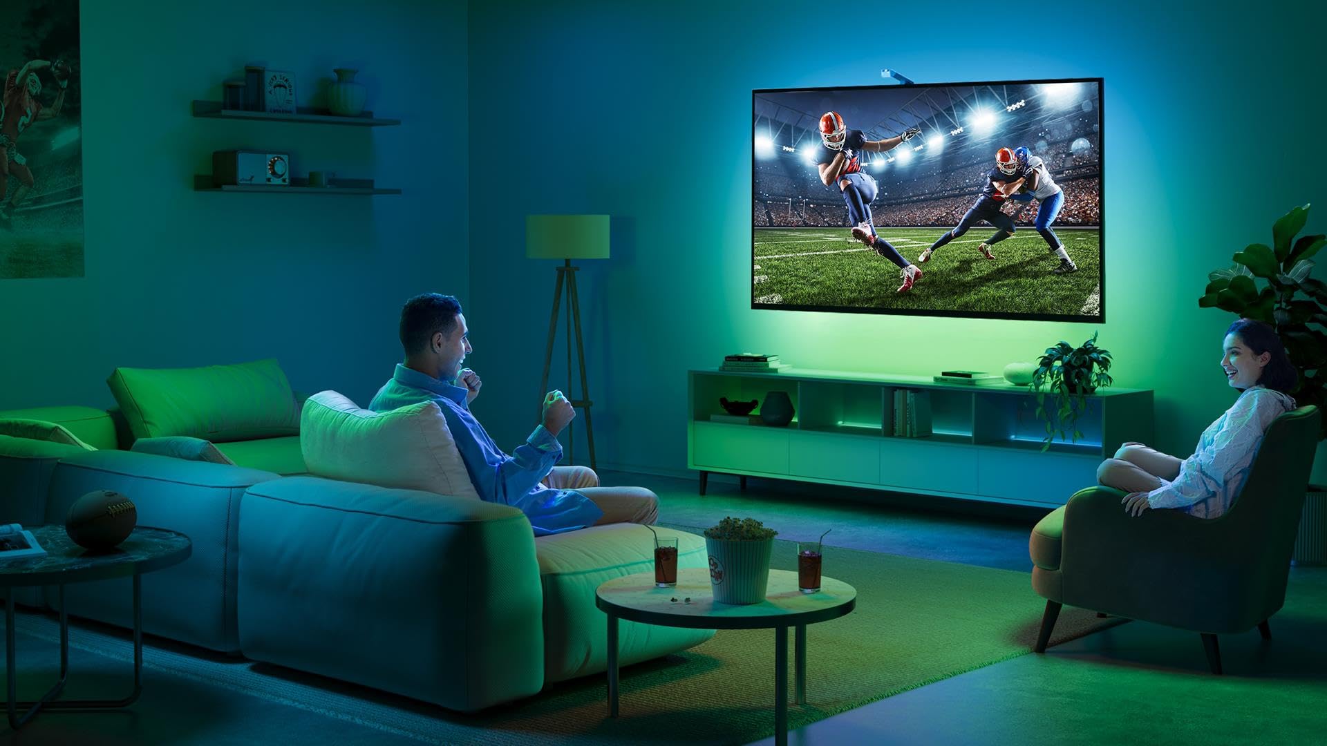 Govee Envisual Led 3 Lite TV Backway LED Tira de iluminación ambiental TV sincronización de color compatible con televisores de 75 a 85 pulgadas