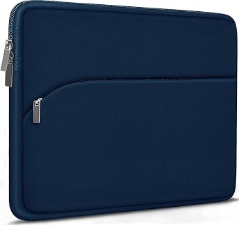 Laptop Sleeve 14 inch, Slim Portable Monitor Protective Cover with Front Pocket, Traveling Carrying Laptop Case Compatible for MacBook Air/Pro, HP, Dell, Lenovo, Acer, Deep Blue