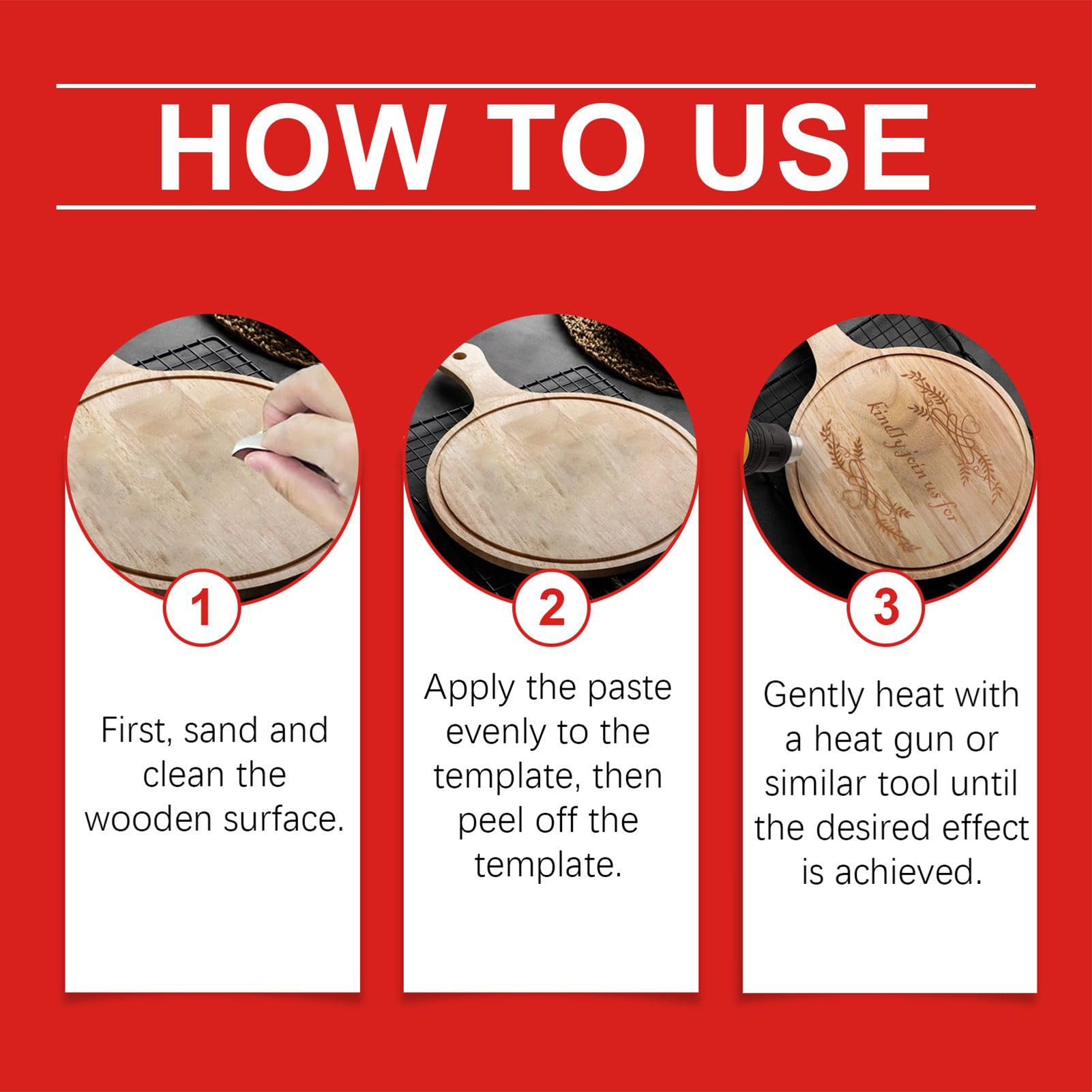 Pintura para quemar madera, gel de manualidades de precisión de 100 g, pasta de quemador de madera para marca de mesa, grabado, principiantes, adultos, proyectos de creación de arte de bricolaje