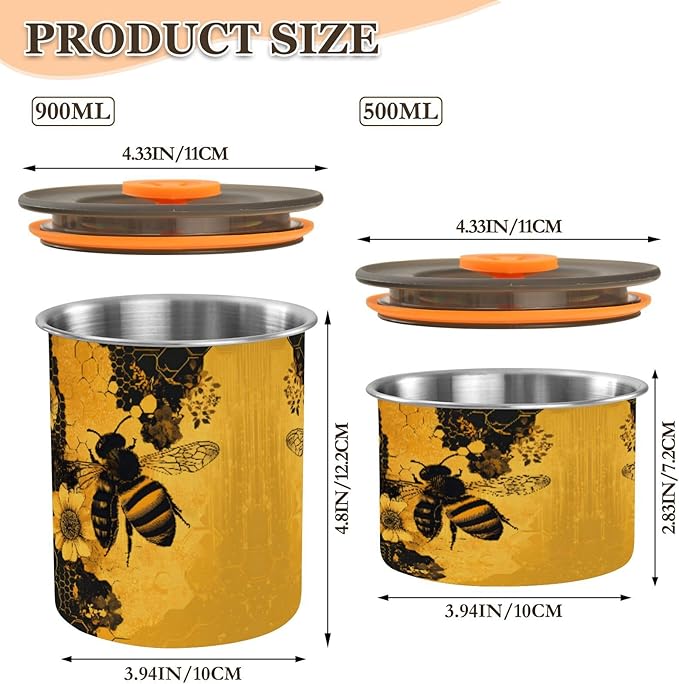 Contenedor de Alimentos Acero Inoxidable 900ml con Tapa Hermética miniatura 3