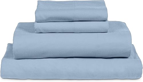 MyPillow Juego de sábanas de franela tamaño Queen, azul místico