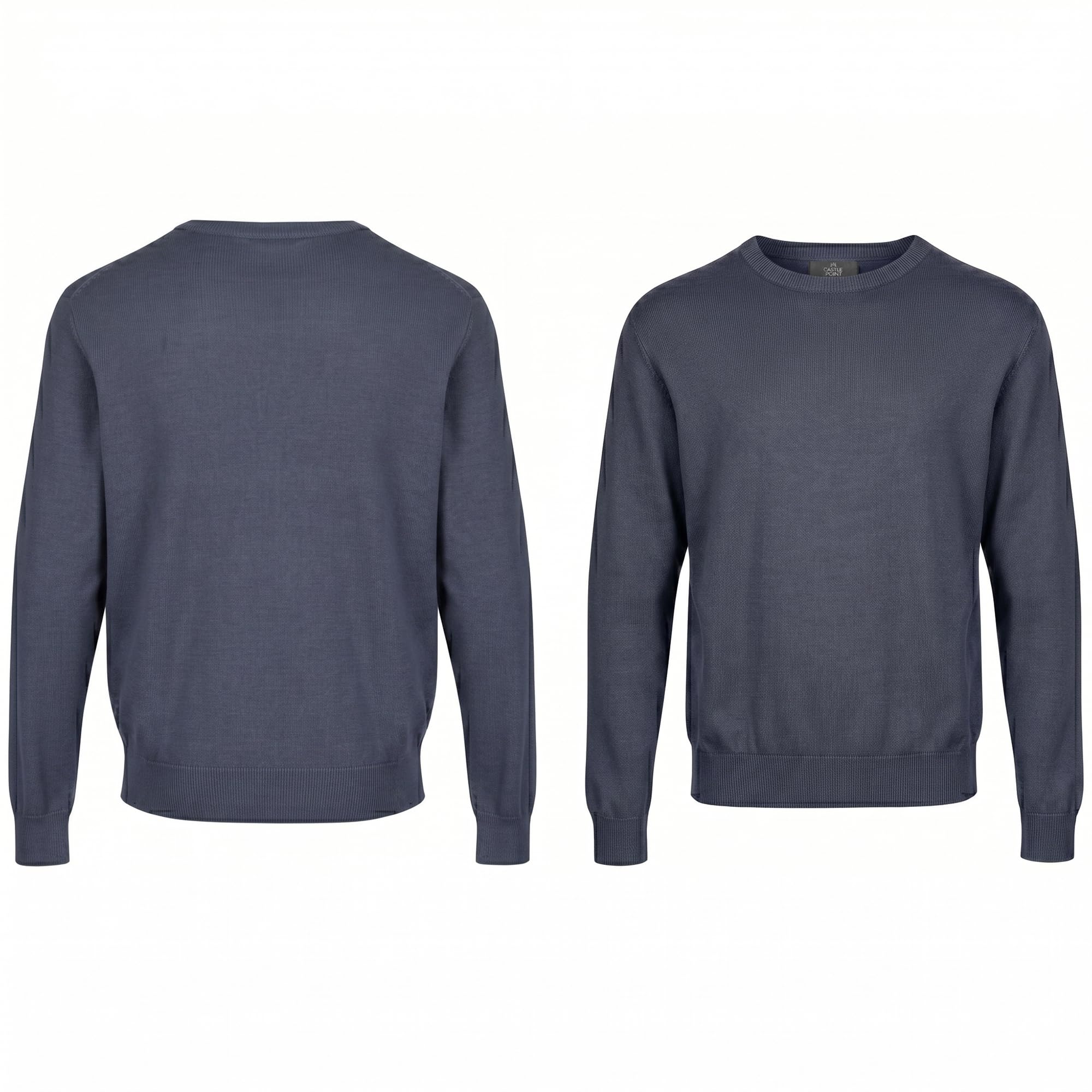 Castle Point Maglione Uomo 100 % Cotone, Pullover in Maglia con Girocollo o Scollo a V, Leggero Classico per Tutti i Giorni e Stile Casual